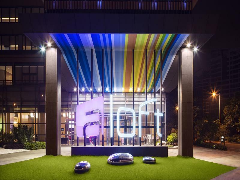 Aloft Guangzhou University Park Exterior foto